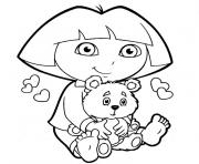 Printable dora explorer coloring pages