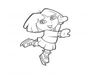 Printable dora princess frozen coloring pages