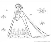 princess elsa with a beautiful dress