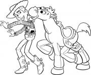 Printable woody and bullseye cartoon s printable toy storya638 coloring pages