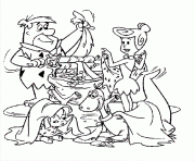 Printable flintstones doing laundry bccc coloring pages