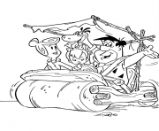 Printable cartoon flintstones sb3ac coloring pages