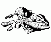 comic book superhero spider man colouring page