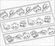 Printable shopkins halloween chocolate pumpkins kids coloring pages