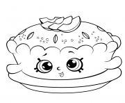 Printable shopkins season 6 Apple Pie coloring pages