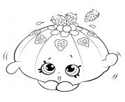 Printable Cute Fruit Jello shopkins season 5 coloring pages