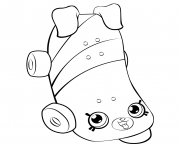 Printable Skateboard for Girls shopkins season 5 coloring pages