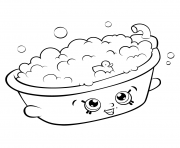 Printable Bathtub shopkins season 5 coloring pages