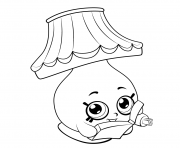 Printable Cartoon Lamp shopkins season 5 coloring pages