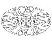 Printable mandala christmas 09 coloring pages