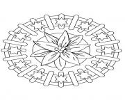 Printable mandala christmas 15 coloring pages