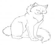 Free Lineart Longhair a4