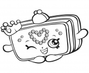 Printable Season 7 Shopkins Princess Purse coloring pages