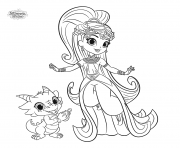 Shimmer and Shine Princess Samira and Nazboo the Dragon