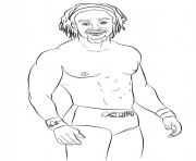 Printable wwe kofi kingston coloring page coloring pages