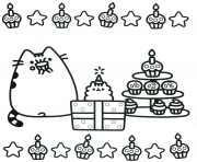 Pusheen cake birthday