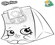 Printable Teabag Shopkins coloring pages