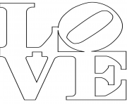 robert indiana love text