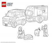 Lego City Van and Caravan