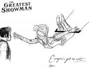 the greatest showman line art