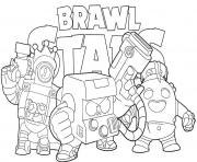 Printable Brawler Brawl Stars coloring pages