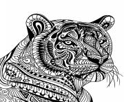 mandala tiger adult animal