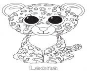 leona the leopard ty beanie boo