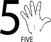 asl number five