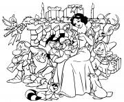 Snow White dwarfs gift exchange