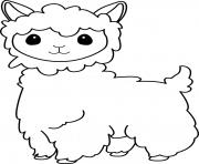 Printable llama coloring pages