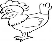 Funny Cartoon Chicken